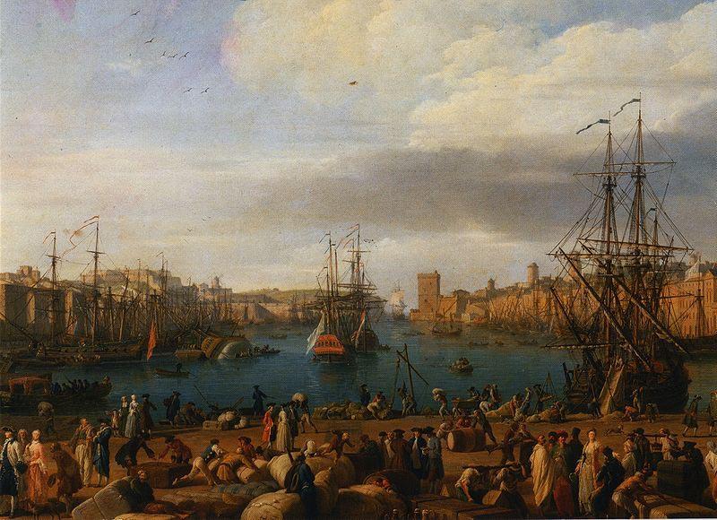 Claude-joseph Vernet Interieur du port de Marseille